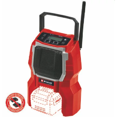 Einhell Akumulatorski radio TC-RA 18 Li BT-SOLO (163 x 100 x 232 mm, brez baterije, brez polnilca)