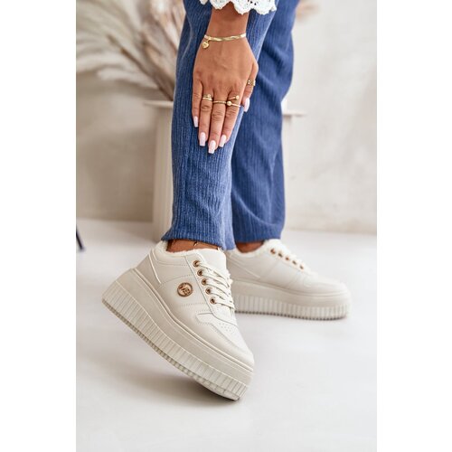 Kesi Women&amp;#039;s sports shoes insulated on a solid sole beige Verissha Slike