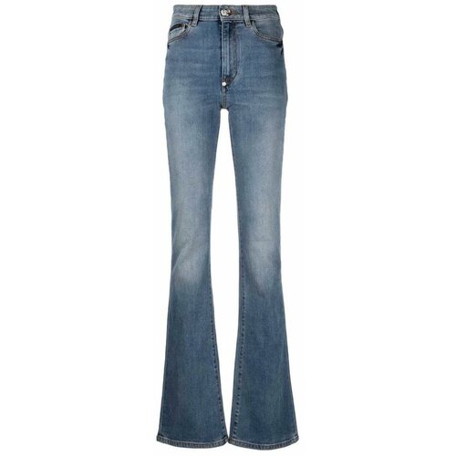 Philipp Plein ženske farmerke denim high wasted flare trousers w  FABCWDT2174PDE004N-05GD Cene