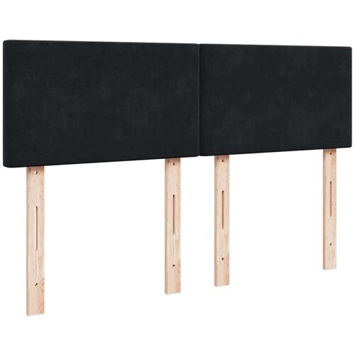 VidaXL Krevet s oprugama i madracem crni 140 x 190 cm bar&amp;scaron;unasti Slike