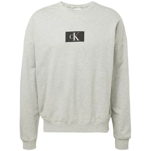 Calvin Klein Underwear Sweater majica siva melange / crna / bijela