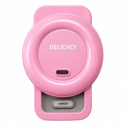 KITCHEN Set Waffle Maker Mixer Interchangeable Tips Lights Sounds Pink Slike