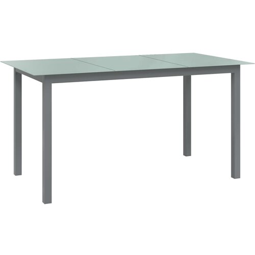 The Living Store Vrtni stol svjetlosivi 150 x 90 x 74 cm od aluminija i stakla Cijene