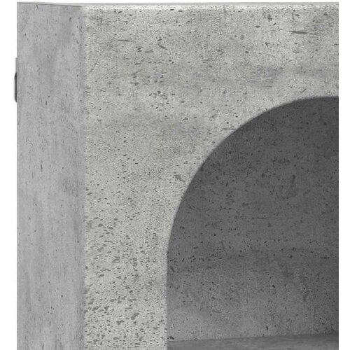  ormarić s policom Zidne Betonski sivi 59 x 20 x 71.5 cm Slike