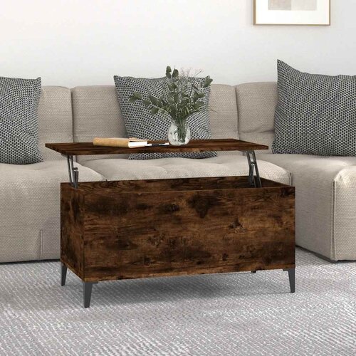  Stolić za kavu boja hrasta 90 x 44,5 x 45 cm konstruirano drvo Cijene