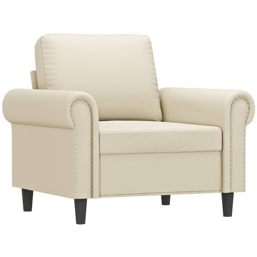 VidaXL Fotelj krem 60 cm umetno usnje, (20988507) Slike