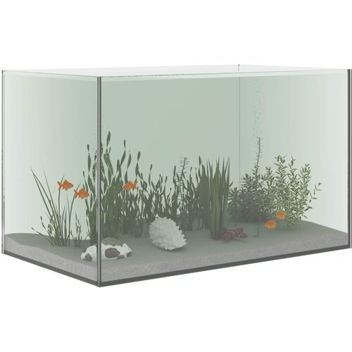  Akvarij s pohranom *Transparent*an 50 x 30 x 30 cm Stakl Slike