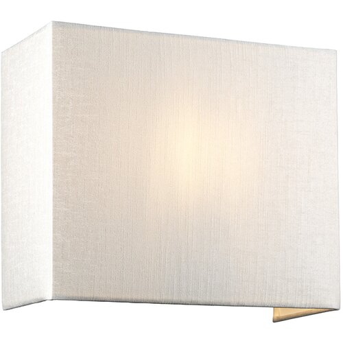 Elstead Lighting Elstead Lightbox Stenska svetilka Riley srednje velikosti s poliranim kromom in senčnikom iz umetne svile v slonokoščeni barvi, (22099221) Cene