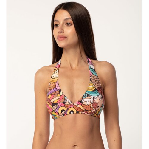Aloha From Deer Woman's Love Thy Ice Cream Halter Neck Bikini Top BTH AFD353 Cene