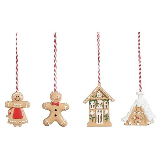  ukrasi za božićno drvce (smeđa, 1 kom., š x v: 5 x 6,5 cm) Cijene