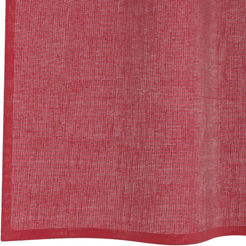 Voile zavjese s džepovima za &amp;scaron;ipke 2 kom crvena boja vina 140 x 225 cm Slike