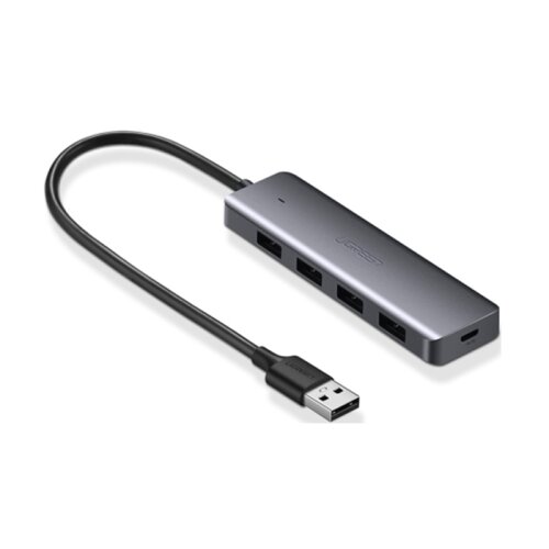 Ugreen USB Hub, USB 3.0, 4-portni srebrn - box Cene