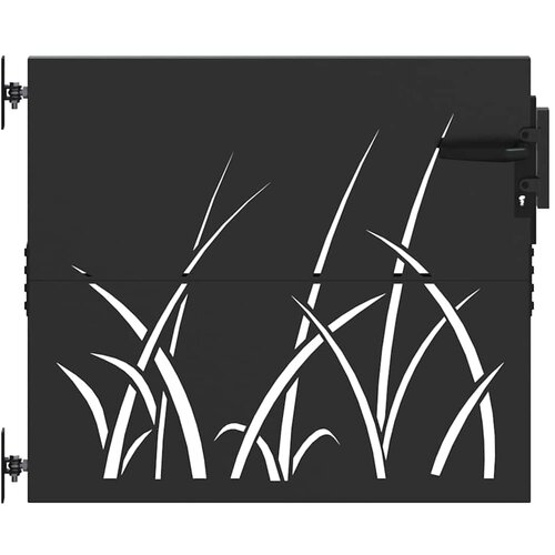 vidaXL Vrtna vrata Črna 85 x 100 cm Jeklo s pra&scaron;nim premazom, (5000301047) Cene