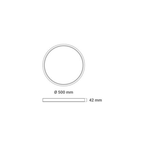 Greentech Okrugla stropna LED svjetiljka CLE-50W (50 W, Ø x V: 50 cm x 42 mm, Drvo, Bijela, Topla bijela) Cene