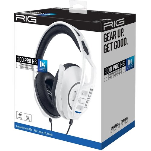 Nacon RIG 300 PRO HS žične slu&amp;scaron;alke bele barve za PC &amp;amp; PS4 &amp;amp; PS5 &amp;amp; Switch &amp;amp; Xbox Slike