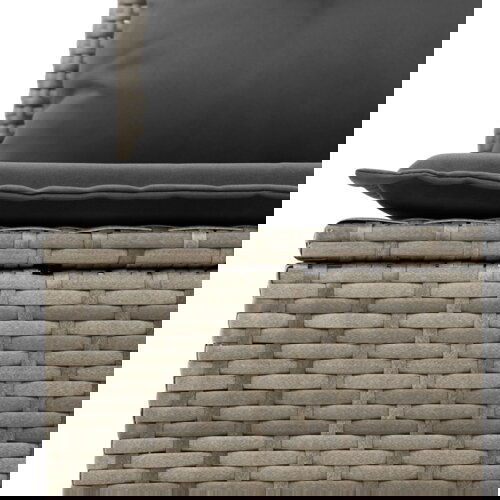 vidaXL 9 dijelni set sofe za vrt s jastučićima siva poli ratan Cijene