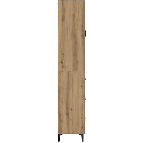  Highboard Umjetnički hrast 69,5 x 34 x 180 cm Konstruirano drvo Slike