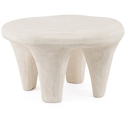 BIZZOTTO Krem okrugao stolić za kavu od polyresina 60x66 cm Albin &ndash; Cijene