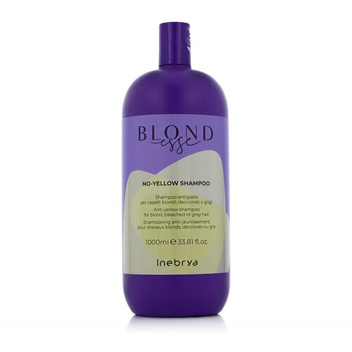 Inebrya BLONDesse No-Yellow Shampoo šampon za nevtralizacijo rumenih tonov za blond in sive lase 1000 ml Cene