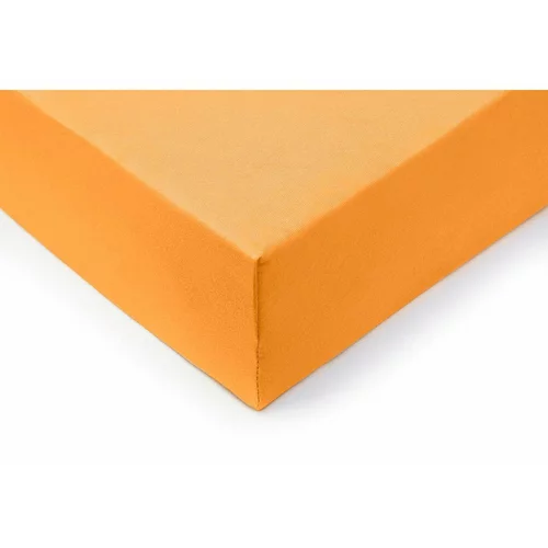  Pamučna plahta s gumicom Lyon - narančasta 90x200 cm
