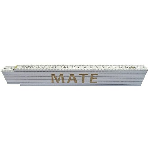  Zidarski metar (Duljina: 2 m, Natpis: Mate, Boja: Bijele boje) Slike