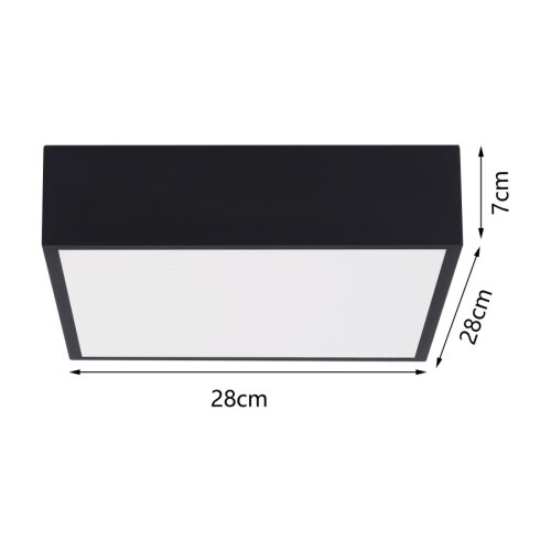  Immax NEO 07237L - LED prigu&amp;scaron;iva stropna svetiljka CANTO 22W/230V crna Tuya+daljinski Slike