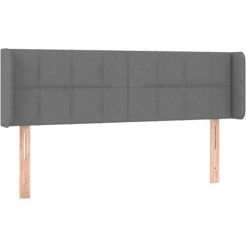  LED uzglavlje tamnosivo 147x16x78/88 cm od tkanine Slike