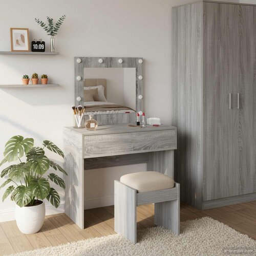  Toaletni stol Siva 83 x 40 x 70 cm Konstruirano drvo Slike