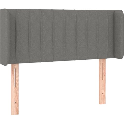 Maison Chic vzglavna omarica - nočna omarica - posteljna omarica z u&scaron;esi temno sivo 93x16x78/88 cm blago, (21711205) Cene