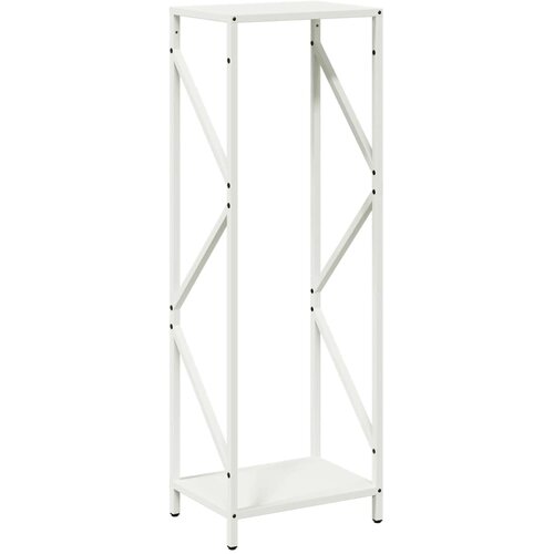 vidaXL stojalo za drva white 34x25x100 cm hladno valjano jeklo, (21827359) Cene