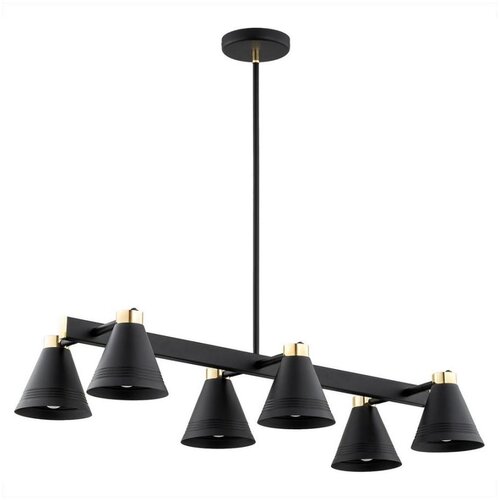  Argon 2552 - Luster na šipci AVALONE 6xE27/15W/230V crna/zlatna Cene
