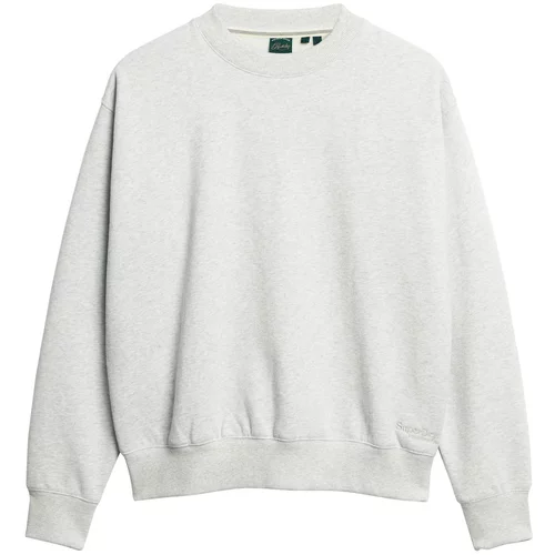 Superdry Sweater majica 'Essential' siva melange