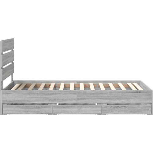  Okvir za krevet Siva Sonoma 75 x 190 cm Inženjersko Drvo - Sivi hrast sonoma 75 x 190 cm Slike