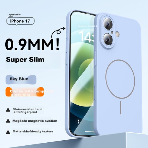  mofei maska za mobilni telefon iphone 17, svetloplava Cene