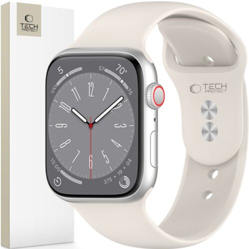 TECH-PROTECT SILIKONSKA URA APPLE WATCH 4 / 5 / 6 / 7 / 8 / 9 / SE (38 / 40 / 41 MM) STARLIGHT, (21974539) Cene