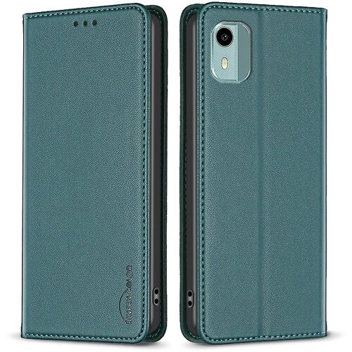 INORCO BINFEN COLOR BF18 Za Nokio C12 4G/C12 Plus/C12 Pro PU usnje, držalo za kartice, ovitek za telefon, torbica s stojalom proti padcem, (22033846) Cene