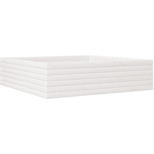 Maison Chic Vrtno cvetlično korito - Cvetlični Lonec belo 90x90x23 cm trdna borovina, (21789910) Cene