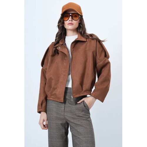 Trend Alacati Stili Ženska jakna Alc-X14526, Braon Cene