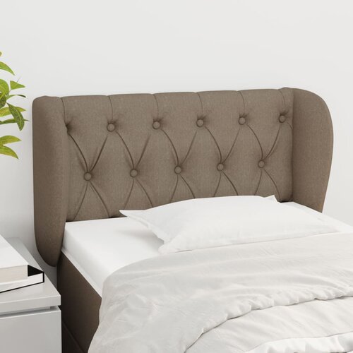 vidaXL Vzglavje z ušesi taupe 83x23x78/88 cm blago Cene