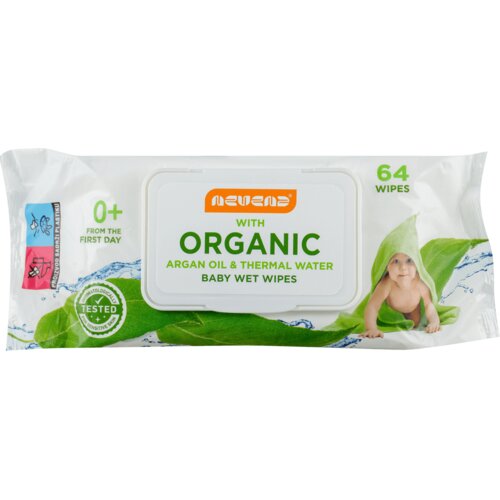 Nevena Vlažne maramice baby organic argan oil & thermal water 64g Cene