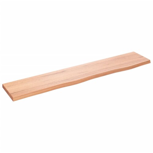 vidaXL Stenska polica svetlo rjava 100x20x2 cm trdna hrastovina Cene