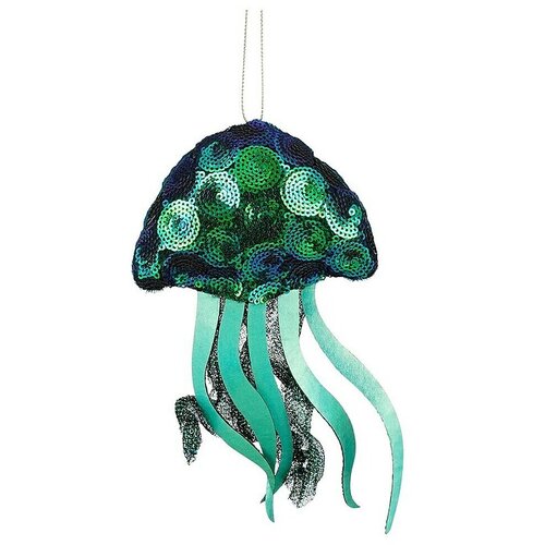  ukrasi za božićno drvce meduza (11 x 4 x 17,5 cm, zelena, poliester, 1 kom.) Cijene