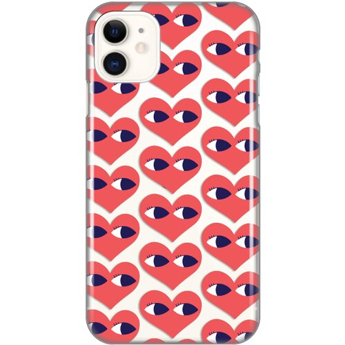 maska silikonska print skin za iphone 11 6.1 eye heart pattern Slike