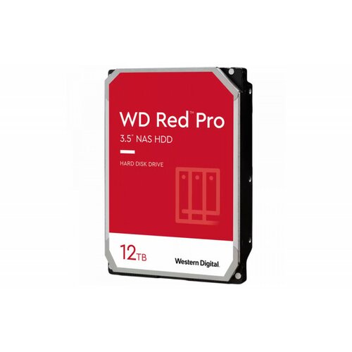 Western Digital HDD Desktop WD Red Pro (3.5'', 12TB, 256MB, 7200 RPM, SATA 6 Gb/s) Slike