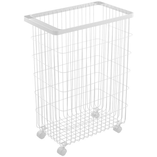 YAMAZAKI Bel kovinski ko&amp;scaron; za perilo 55 l Tower &amp;ndash; Slike