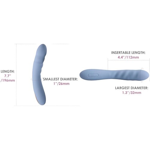 Svakom Ava Neo Interactive Thrusting Vibrator Blue Slike