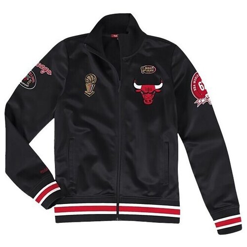 Mitchell And Ness &amp;Scaron;portne jope in jakne Champ City Track Chicago Bulls Črna Slike