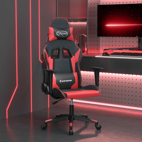  The Living Store Masažni gaming stol črno in rdeče umetno usnje - Gaming Stol, (21497547) Slike