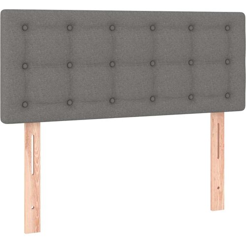  box spring s madracem LED tamnosivi 120 x 200 cm tkanina Slike