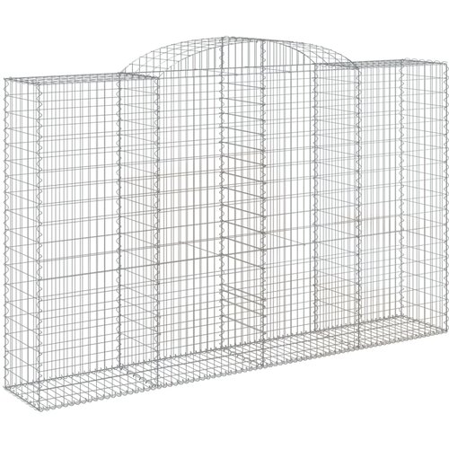  Lučne gabionske ko&amp;scaron;are 9 kom 300x50x180/200cm pocinčano željezo Slike